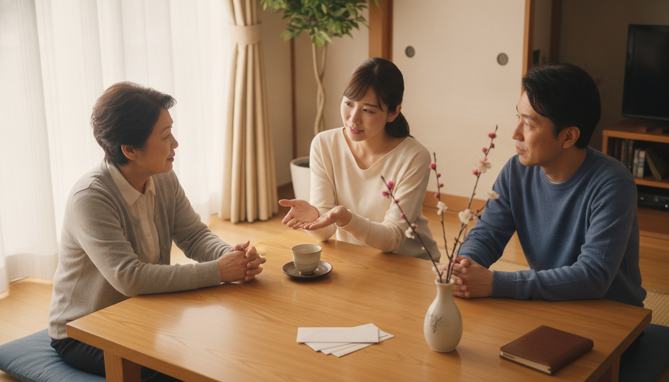 1：親族に墓じまいの相談をする